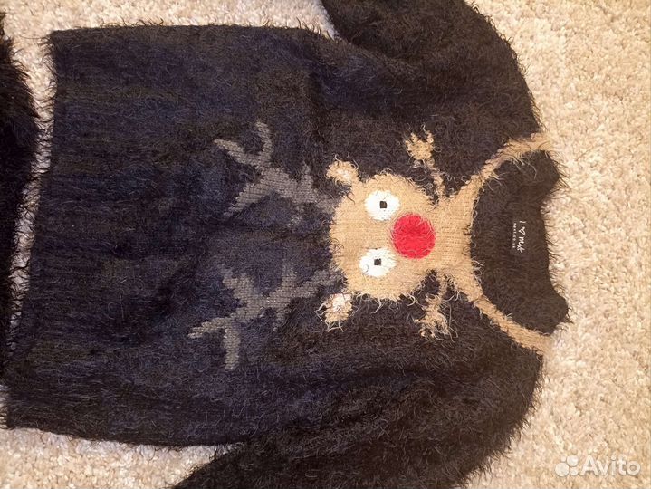 Кофта травка и жилет меховой на девочку 152-158