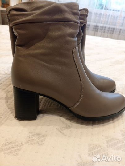 Сапоги женские демисезонные, натуральная кожа