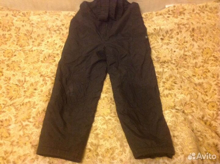 Зимние штаны на лямках р. 34, рост 122