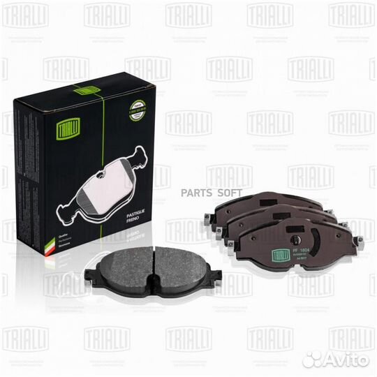 Trialli PF1804 Колодки тормозные дисковые передние