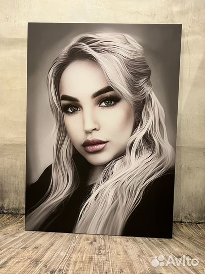 Печать на холсте,портрет по фото,картина
