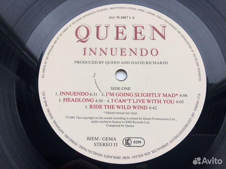 Queen Innuendo lp