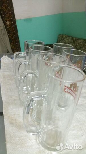 Пивной бакал 6 штук