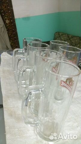 Пивной бакал 6 штук