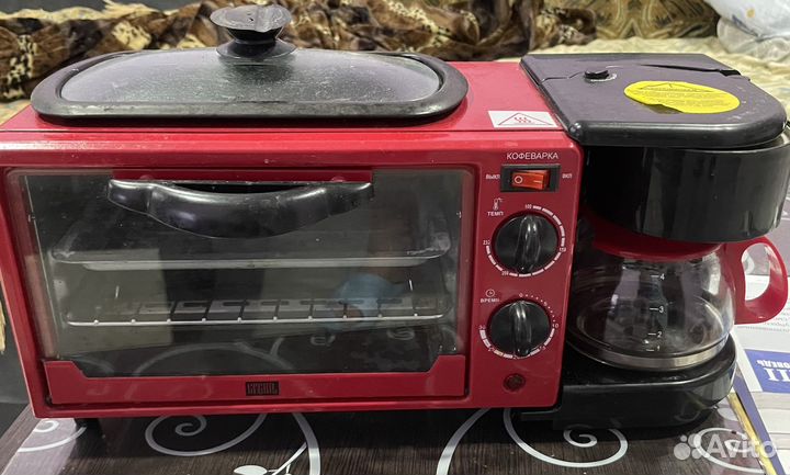 Электрическая духовка с кофеваркой