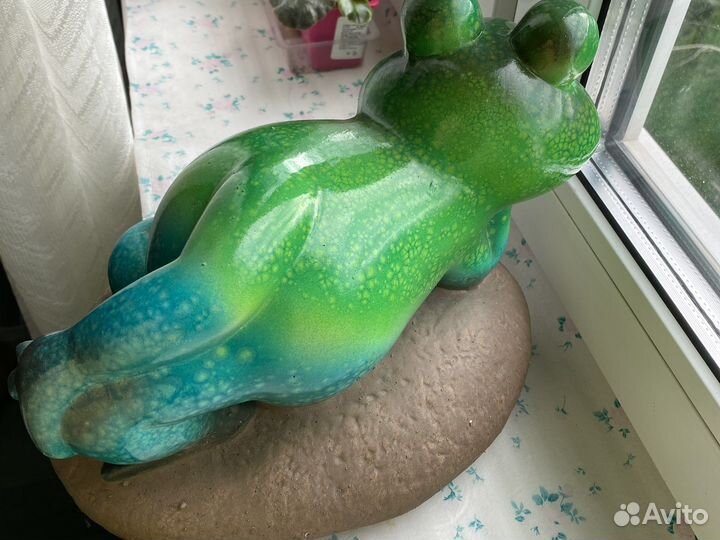 Лягушка садовая фигурка