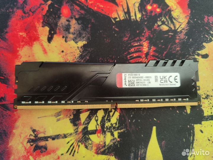 Оперативная память Kingston hyperx fury ddr4 16gb