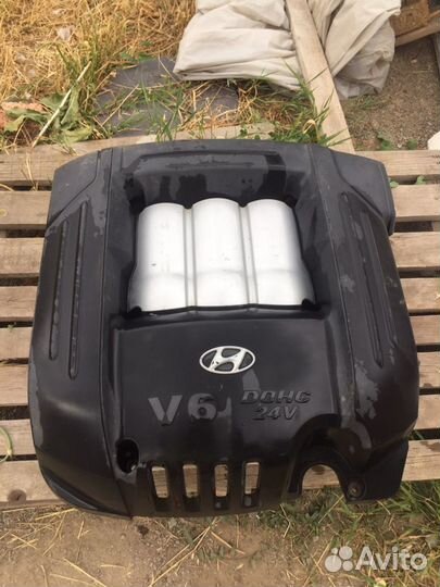 Крышка двигателя hyundai santa fe
