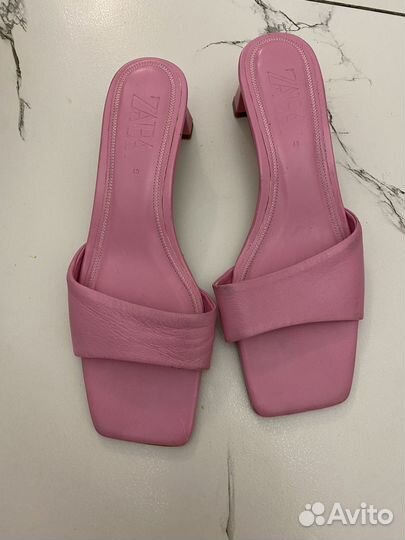 Мюли на каблуке zara 40