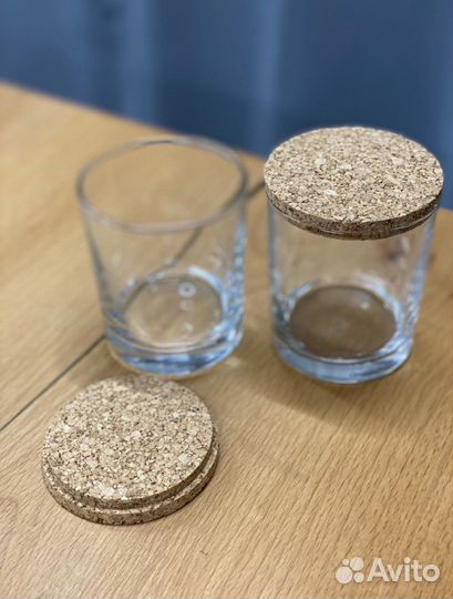 Стаканы с пробковой крышкой 245 мл