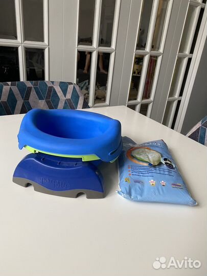 Горшок potette plus с силиконовой вставкой