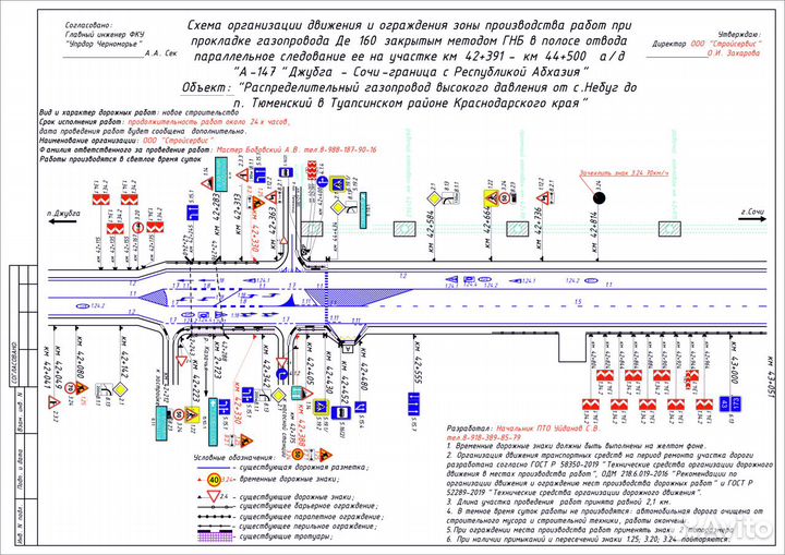 Проектирование автодорог, примыканий, одд, паспорт