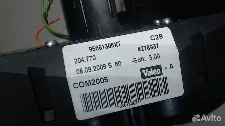 Переключатель поворотов и дворников Peugeot 207, 2