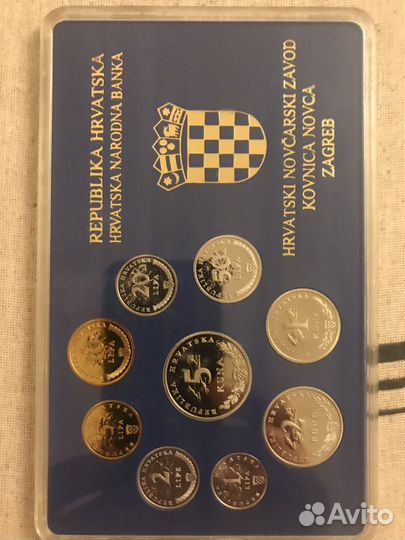 Набор монет Хорватия 2012 pruf