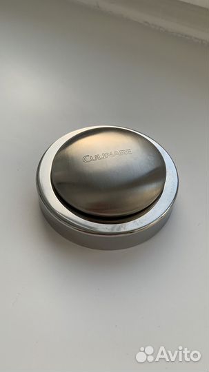 Металлическое стальное мыло для рук с мыльницей