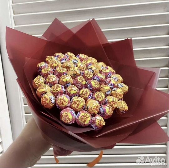 Съедобный Букет из чупа чупсов