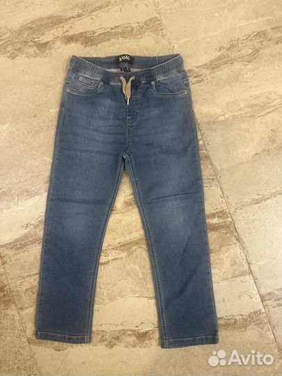 Джинсы molo 128 см голубые