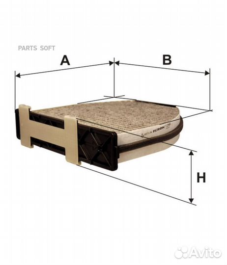 Filtron K1246A Фильтр салонный угольный