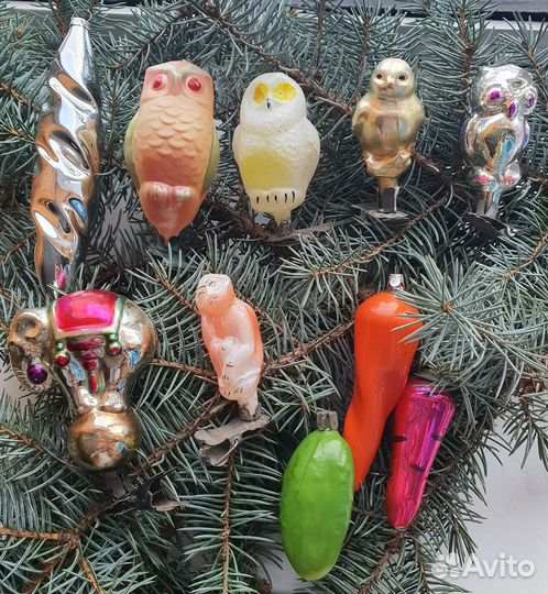 Елочные игрушки СССР