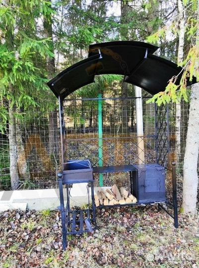 Кованые мангалы с крышей / Оплата при получении