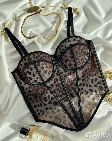Корсеты сеточка леопард