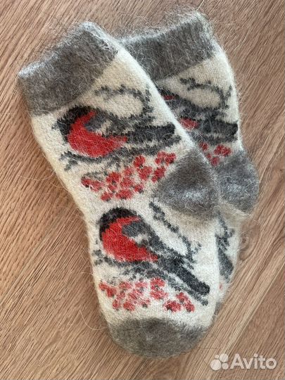 Шерстяные зимние детские носки