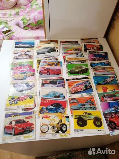 Вкладыши от жвачки turbo