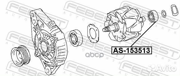 Подшипник генератора toyota cresta GX90/JZX9#/L