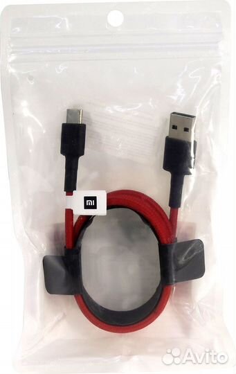 Кабель Mi Braided USB Type-C Cable 100см Red SJX10