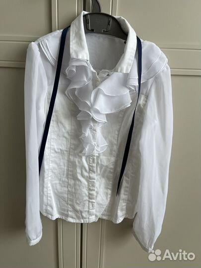 Школьная блузка на девочку 128