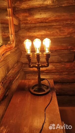 Стимпанк светильник