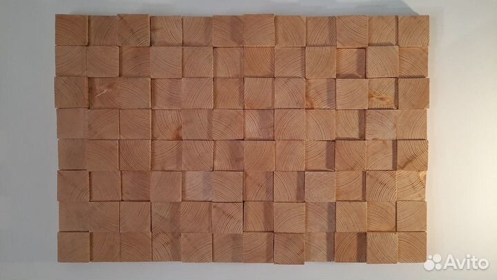 Панно из спилов дерева. Ручная работа