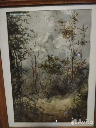 Винтажная акварель Алексеев (1991г)