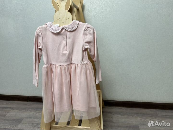 Платье с длинным рукавом для девочки размер 92