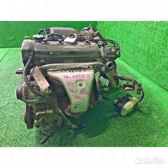 Двигатель двс с навесным toyota spacio AE115 7A-FE