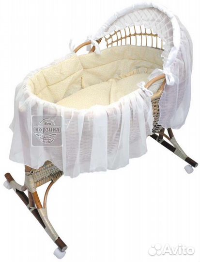 Колыбель / люлька детская, плетëная