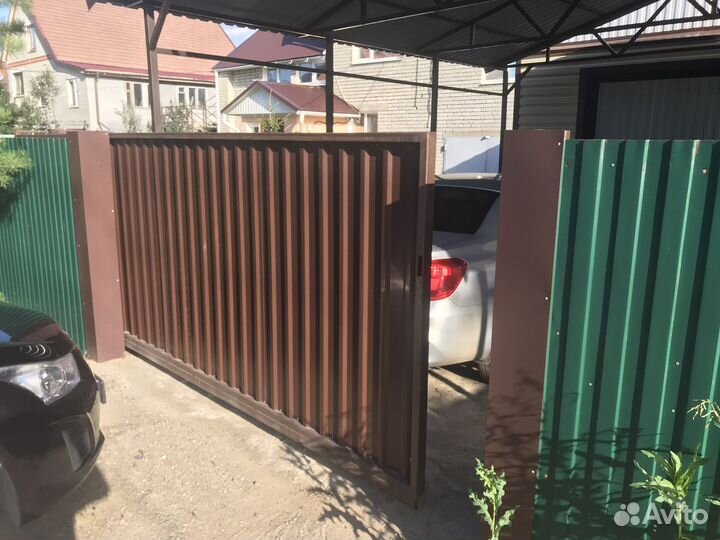 Откатные ворота под ключ