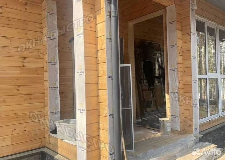 Пластиковый балкон с установкой