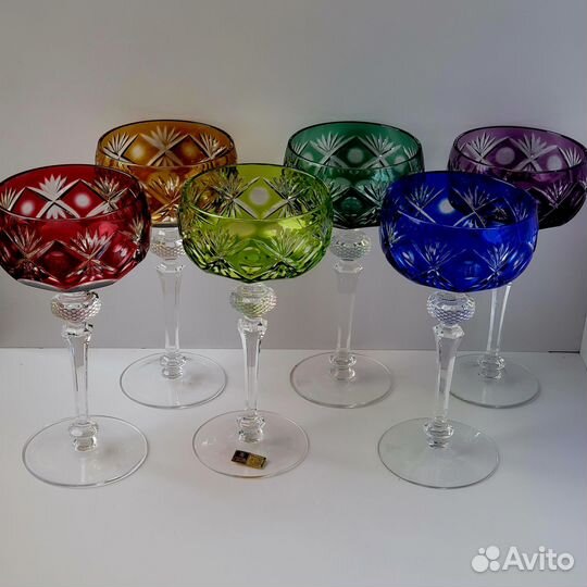 Хрустальные бокалы набор Германия винтаж