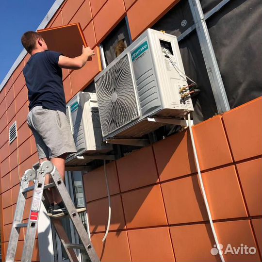 Закладка трасс под кондиционер,Монтаж, ремонт