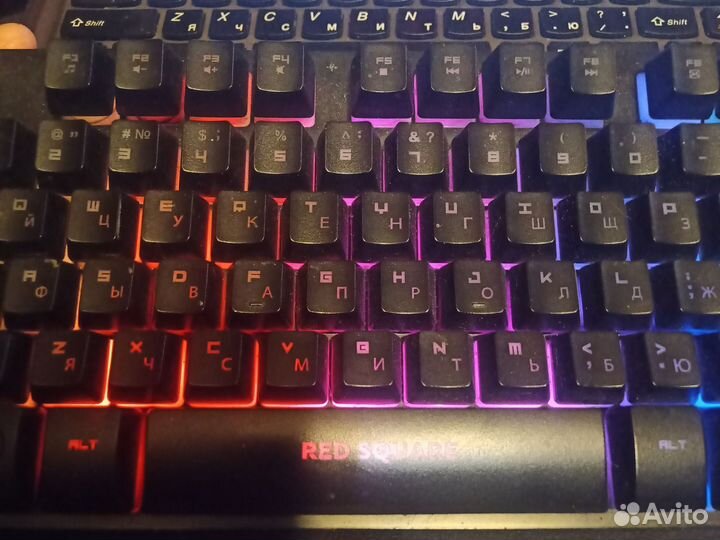 Игровая клавиатура Tesla TKL RGB Red square