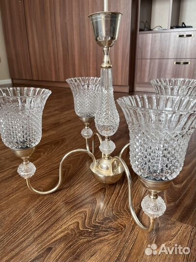 Люстра хрустальная СССР винтаж