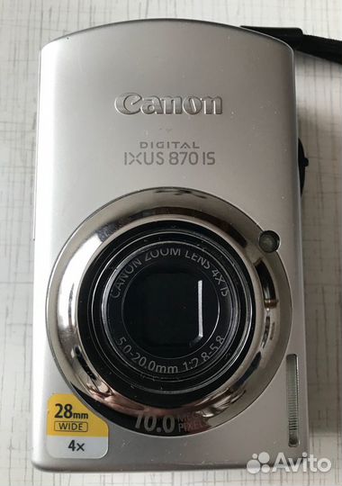 Цифровой фотоаппарат Canon Digital ixus 870 IS