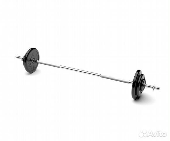 Штанга обрезиненная MB Barbell Atlet 40кг