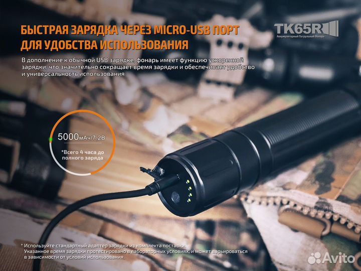 Фонарь Fenix TK 65R