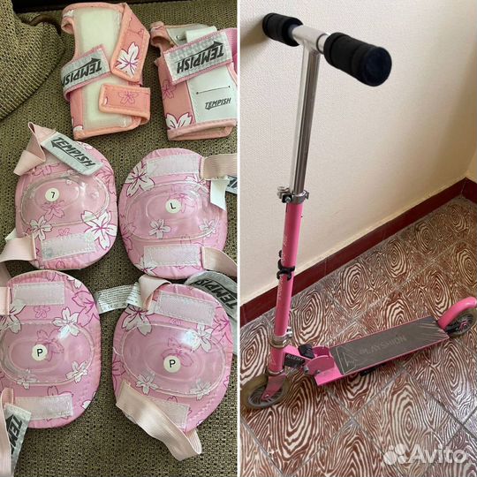 Самокат детский и защита