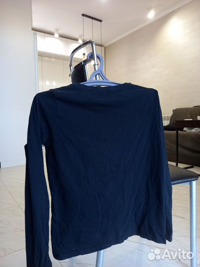 Чёрный лонгслив для девочки