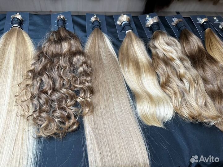 Волосы для наращивания 60 см блонд Арт: дх131