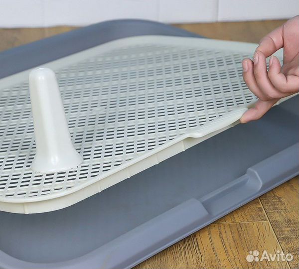 Лоток для собак со столбиком