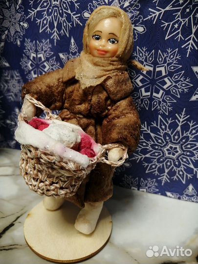 Ватные елочные игрушки